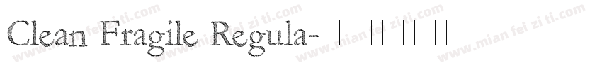Clean Fragile Regula字体转换